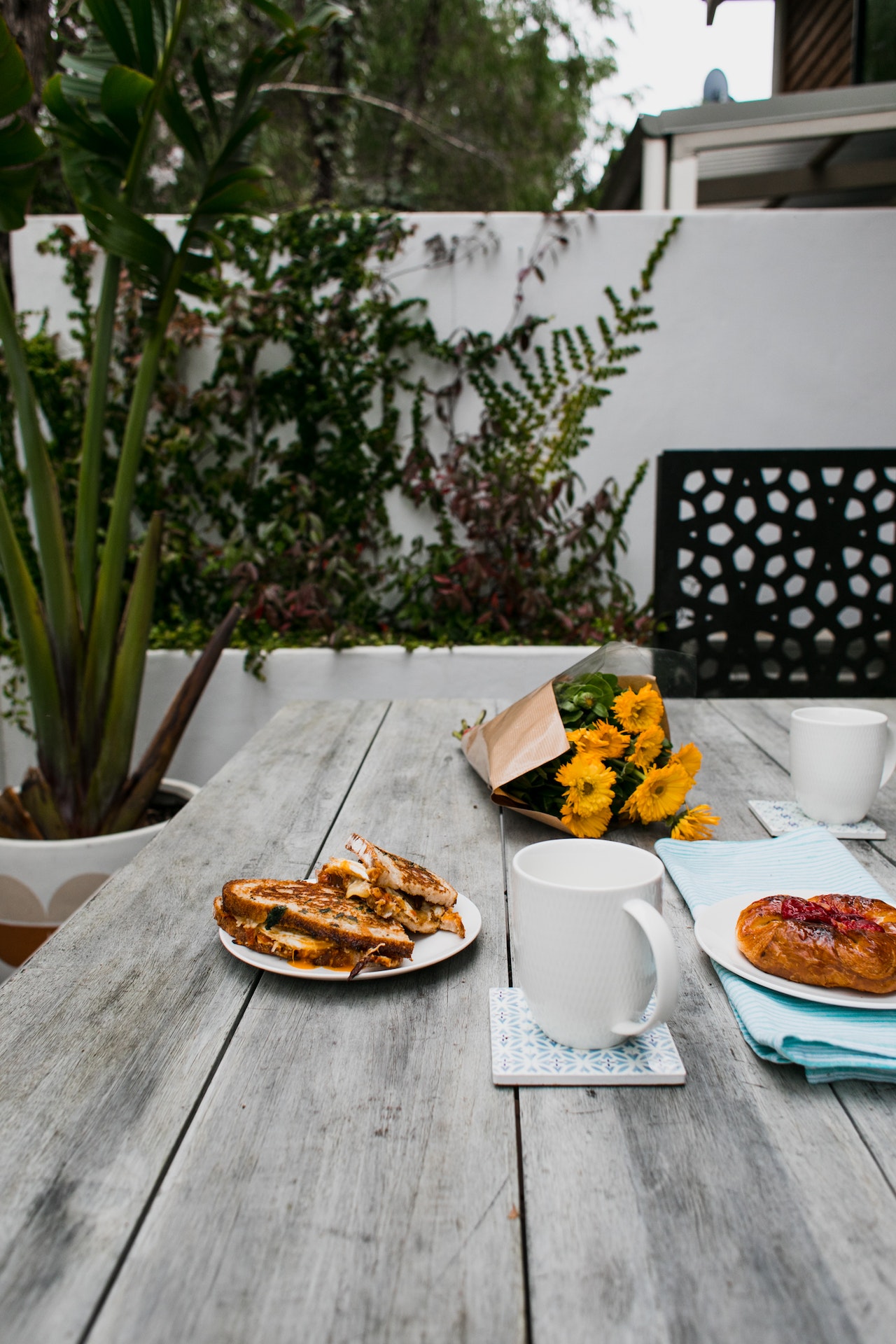Outdoor dinner table