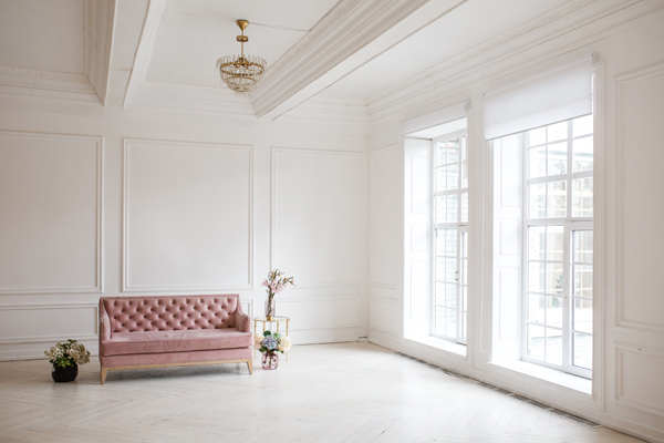 Big windows in room