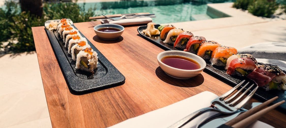 Outdoor wood table