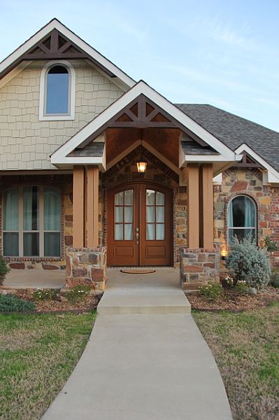 wood front door