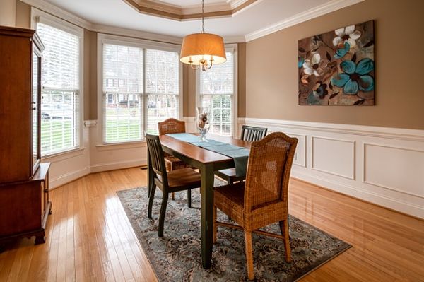 dining room staging