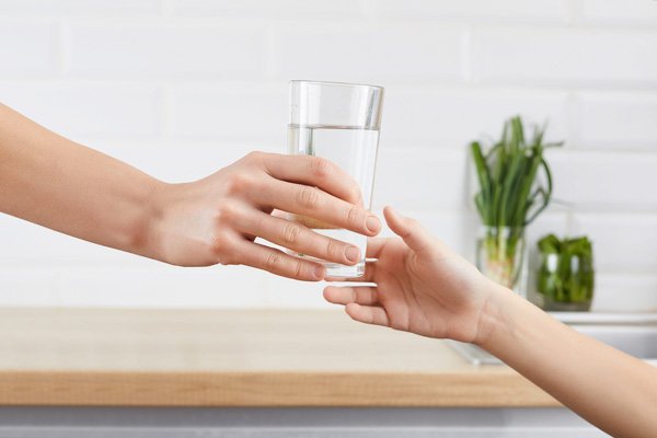 drinking water