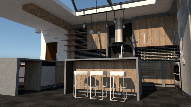 3d design for kitchen