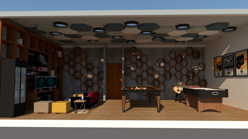 Full game room front view