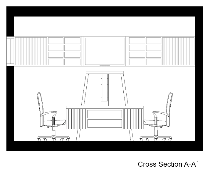 Gaming room cross section