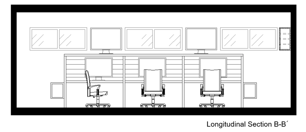 Gaming room croos section B