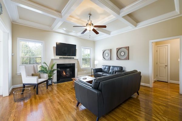 coffered ceiling