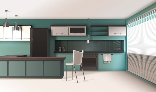 hued kitchens