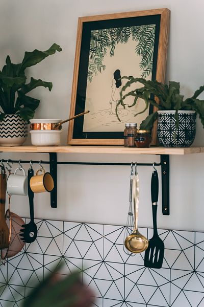 kitchen shelves