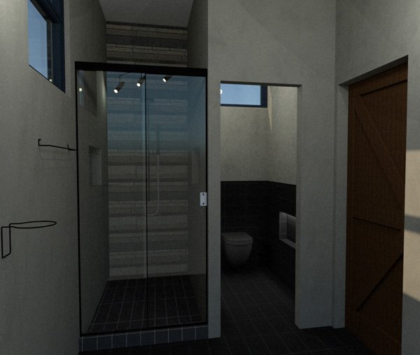 garage bath shower