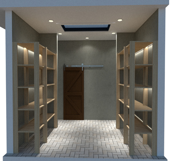 garage floor plan inside storage