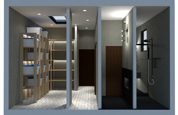 garage floor plan storage