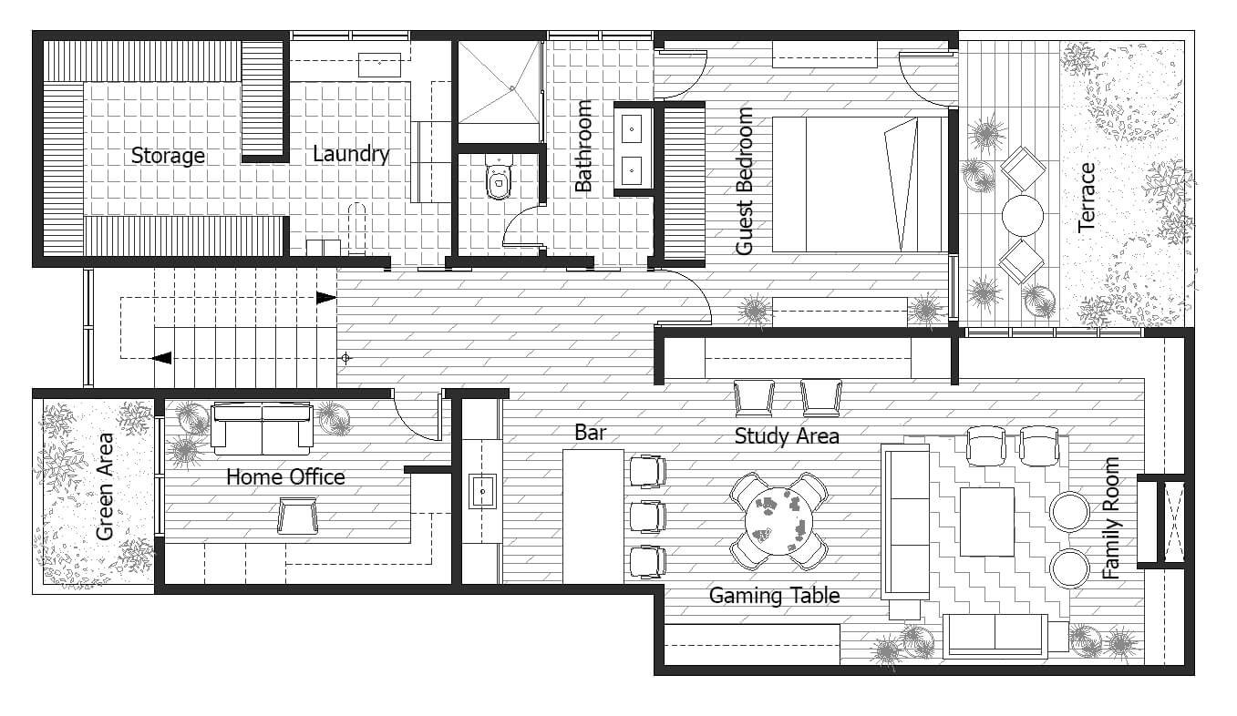 Basement design layout