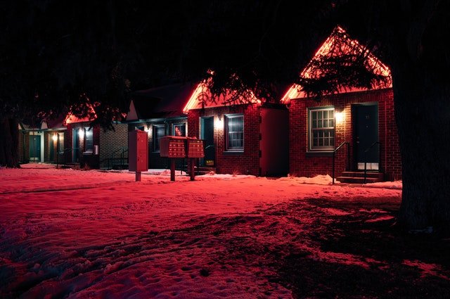 driveway and snow