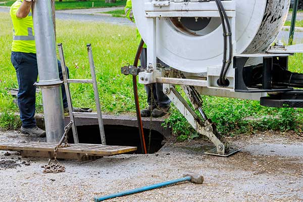 pumping septic tank