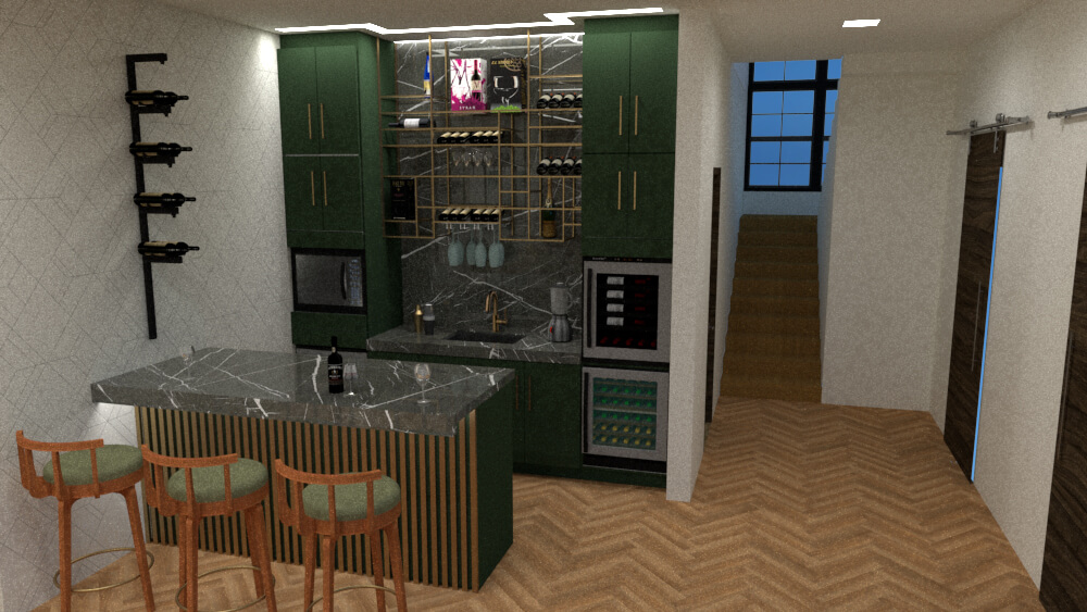 View of the Bar from the hall