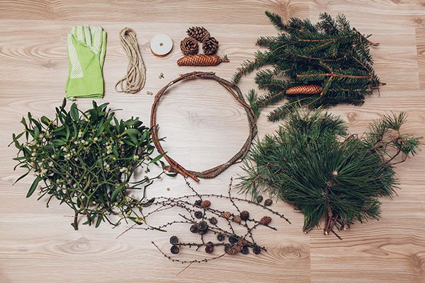 eco friendly wreath