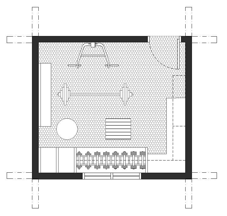 Small home gym blueprint