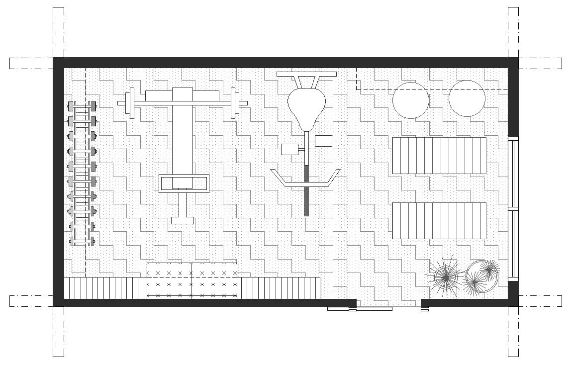 Third layout for small gym