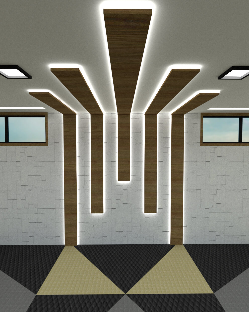 Design detail on home gym