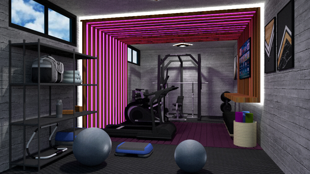View of the access to the training area