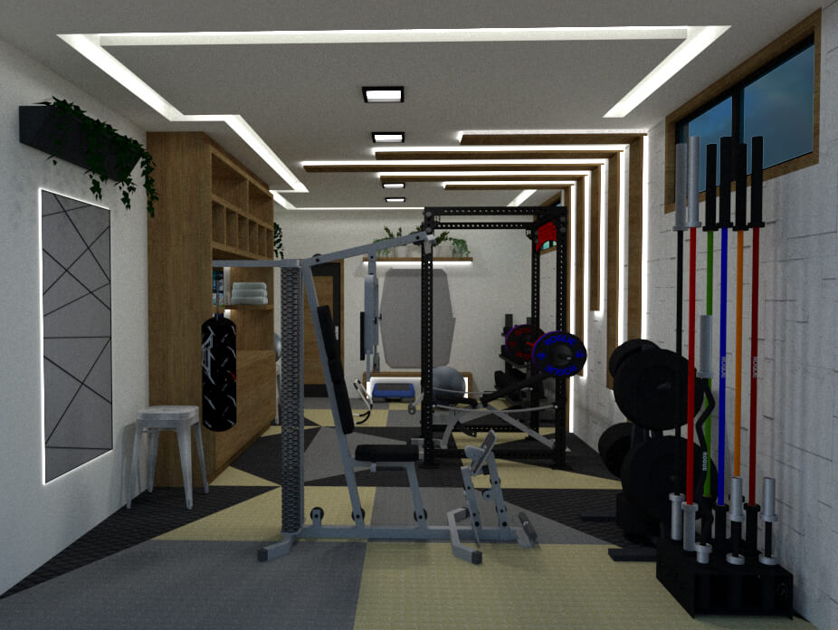 multifunctional machine on home gym