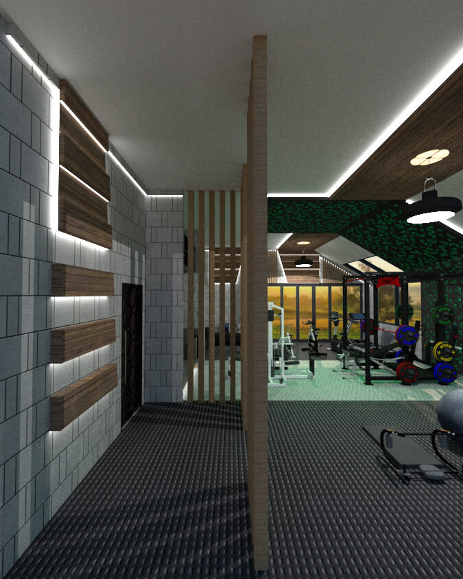 Big home gym light ideas