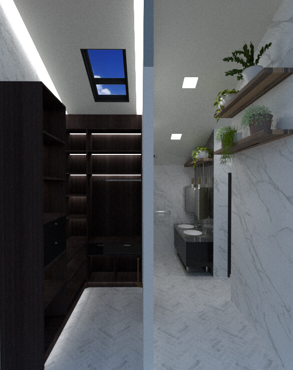 Storage options for bathroom spa