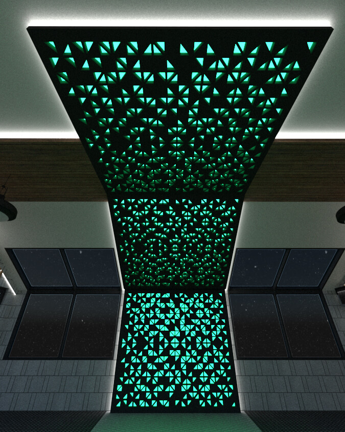 lighting for home gym detail
