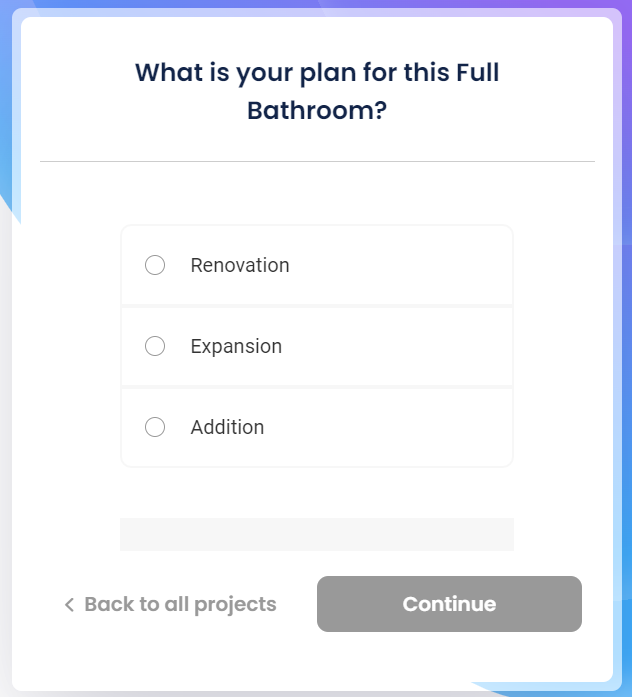 Choose the scope of your project