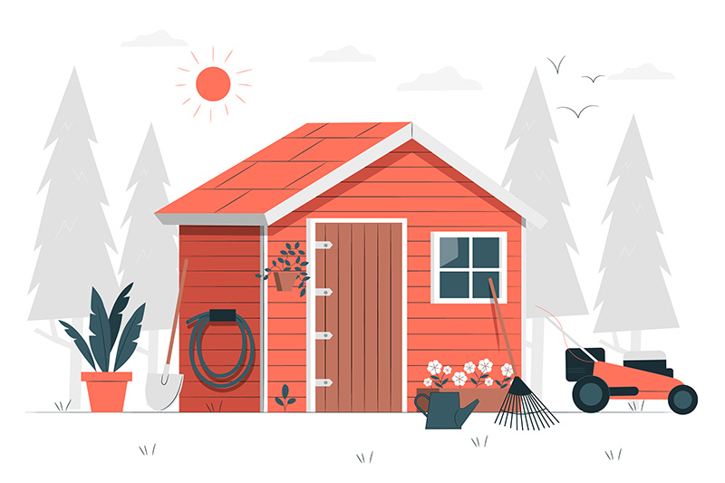 home shed and gym