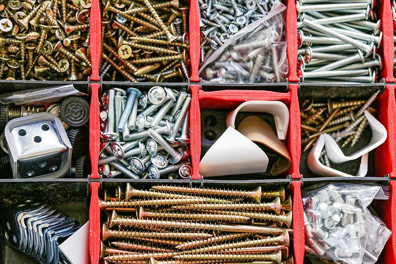 set fasteners screws box