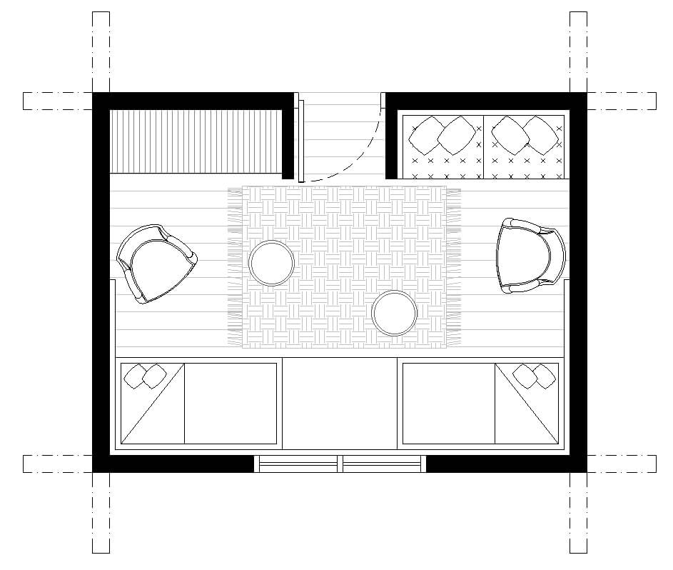 Room for twin babies from 0 to 3 years Model 4