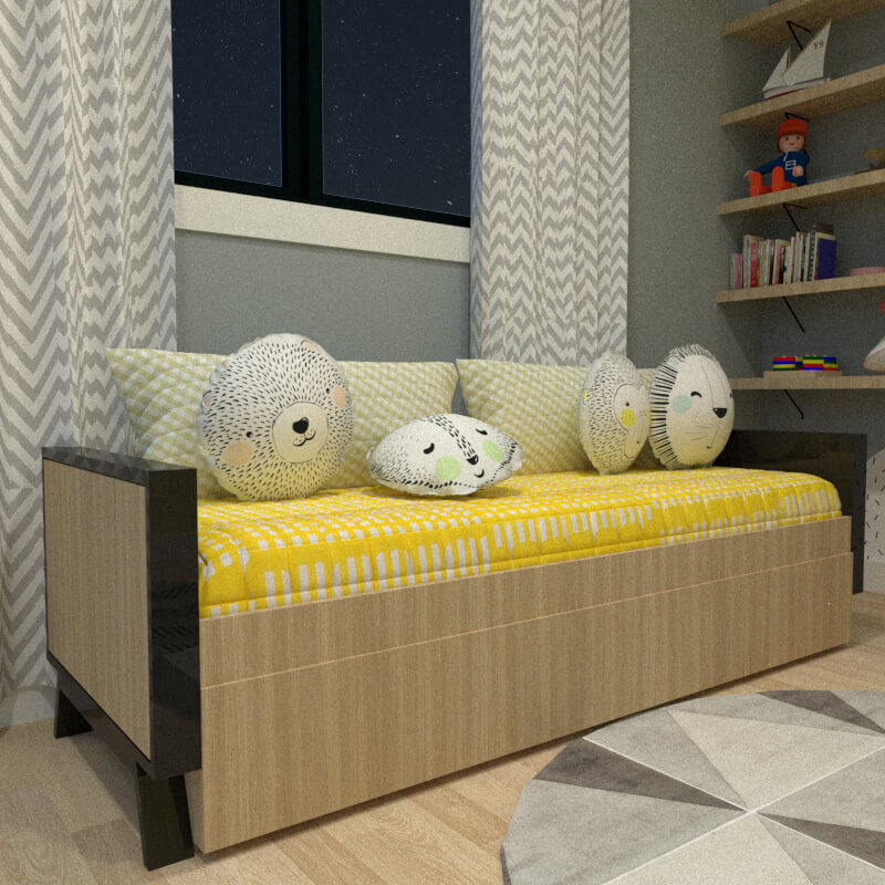 Sofa bed detail