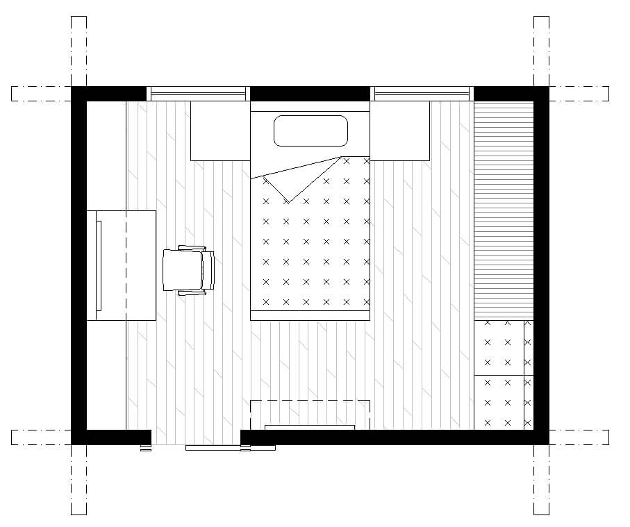 Kids bedroom layout 5