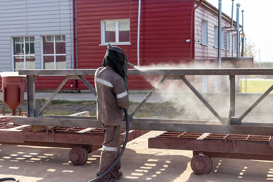 metal sandblasting