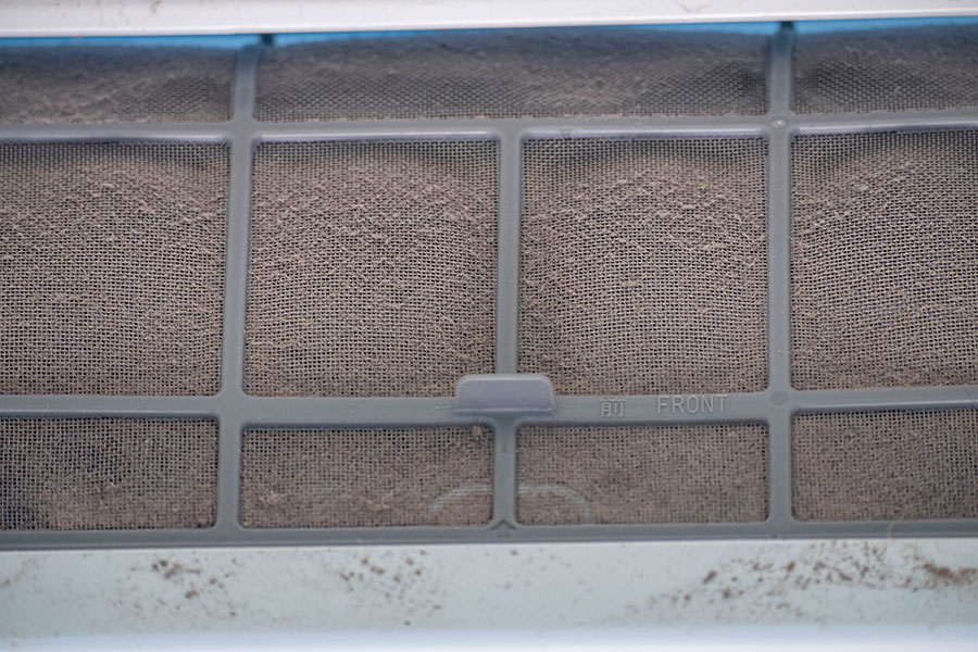 dusty air filter