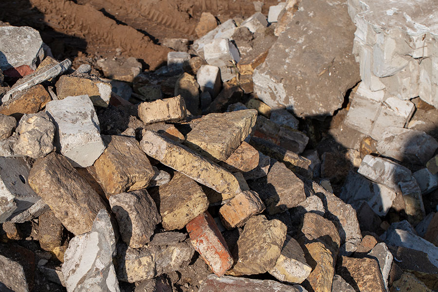 searching construction debris