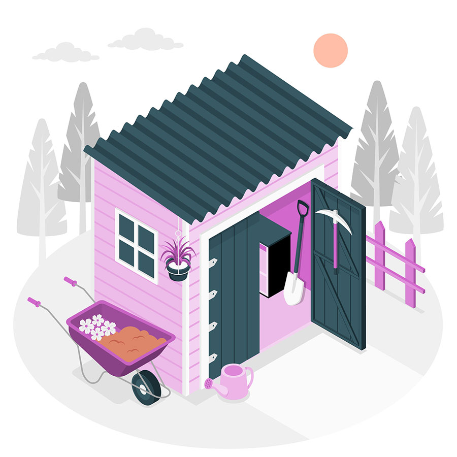 flat roof shed