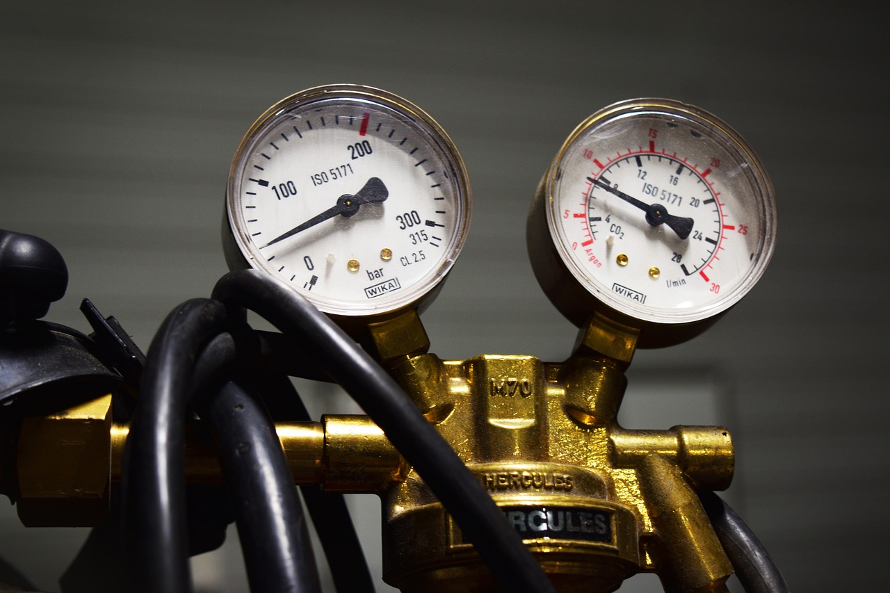 Close up for barometer valve