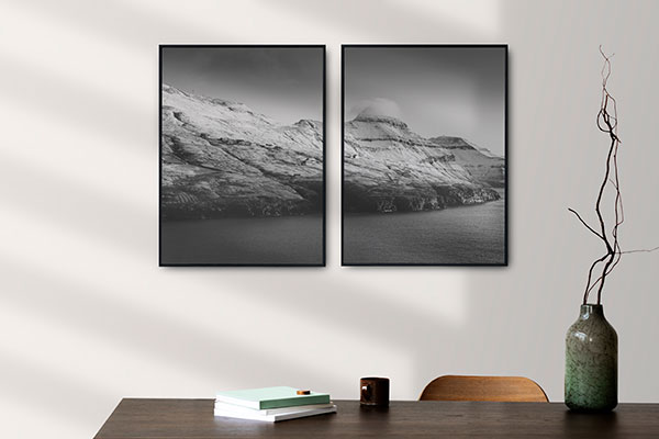 wall decor with paintings
