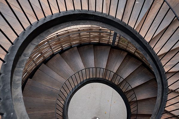 staircase in deck