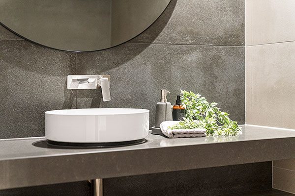 bathroom built vanity