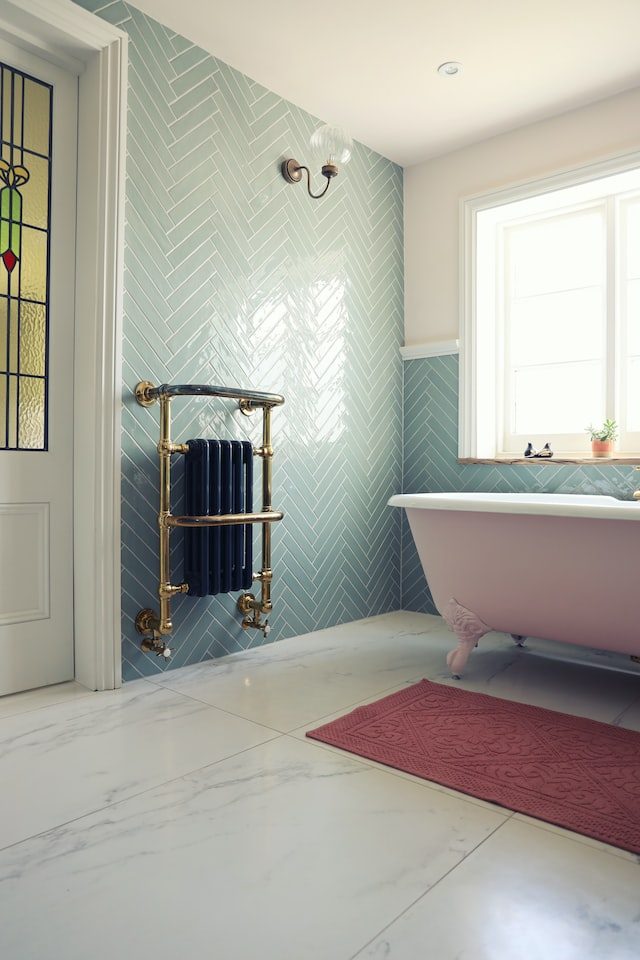 industrial small bathroom