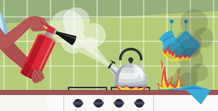 kitchen fire extinguisher