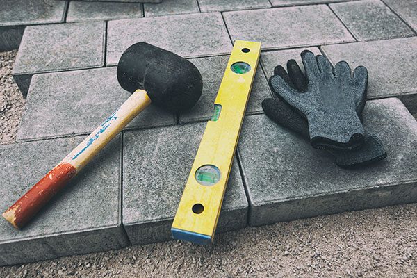 patio paver install