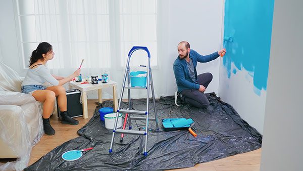 sating paint in home