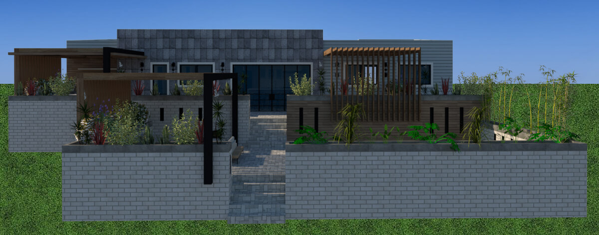 fecade luxury home facade