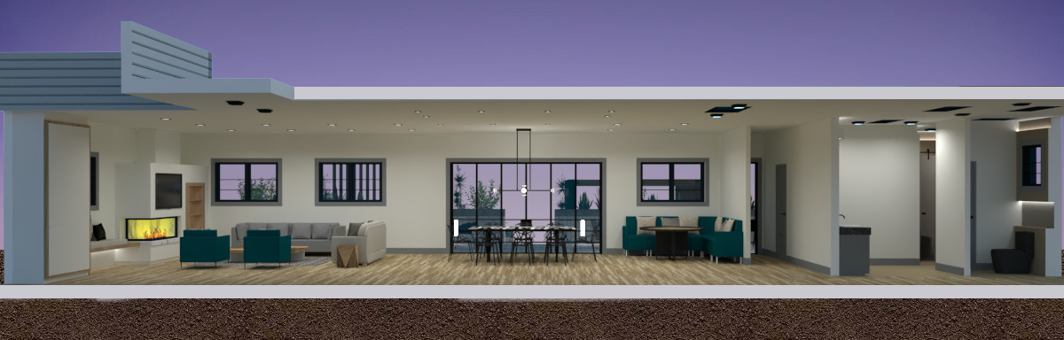 illumination plans of luxury home 