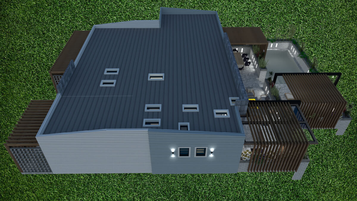 Home designs at night